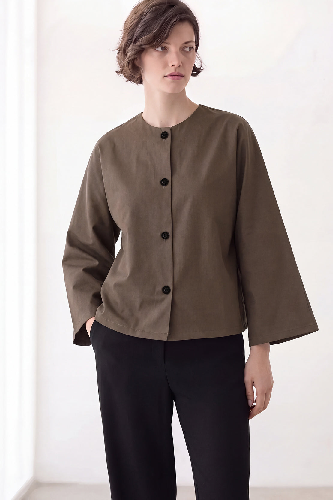 KOKO Air Teck Button-Front Shirt