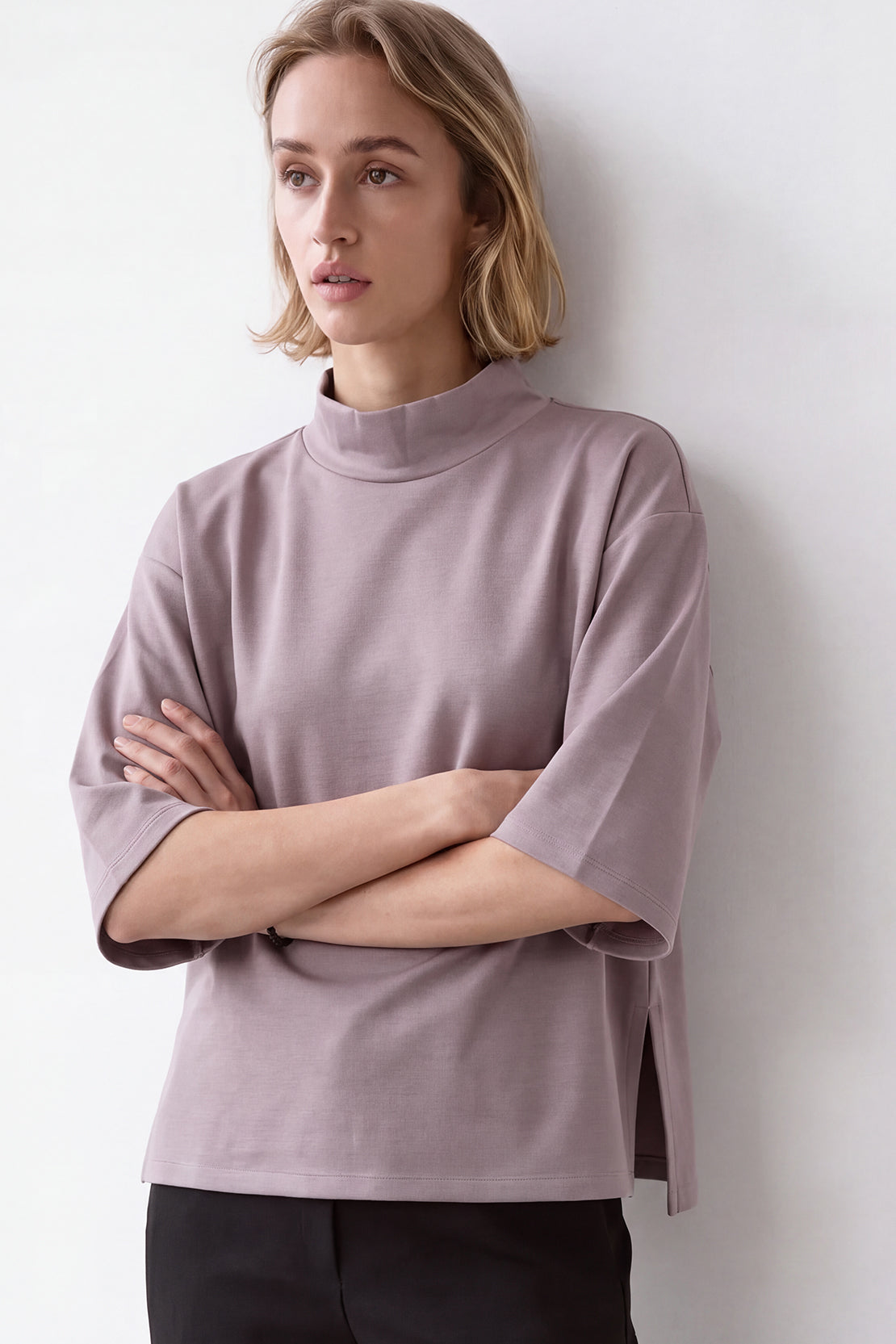 KOKO Eco Pulp Turtle Neck Shirt – Mauve