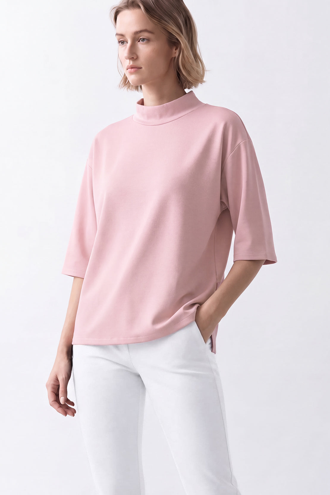 KOKO Eco Pulp Turtle Neck Shirt – Pink