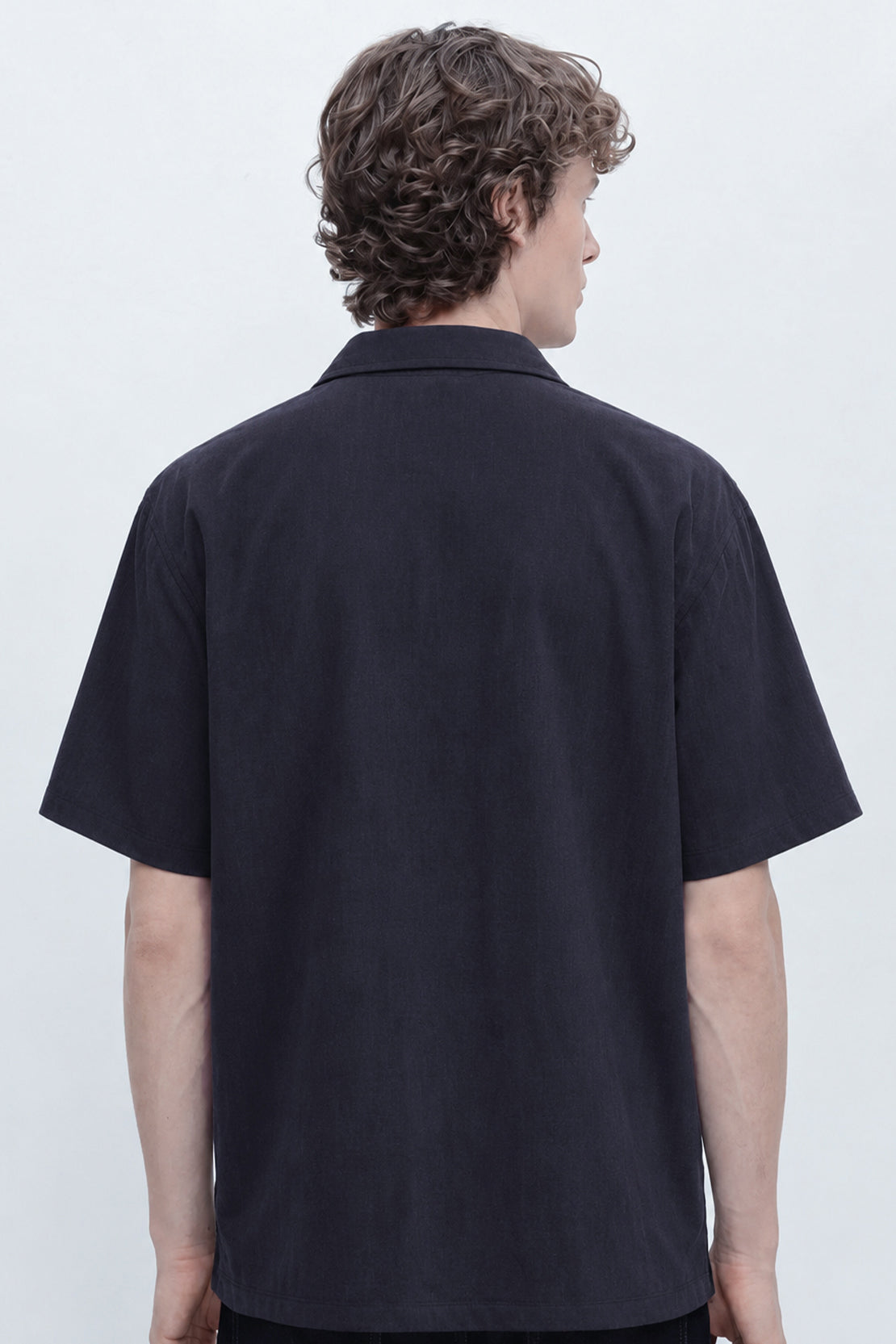 KOKO Linen Half Sleeve Shirt – Navy