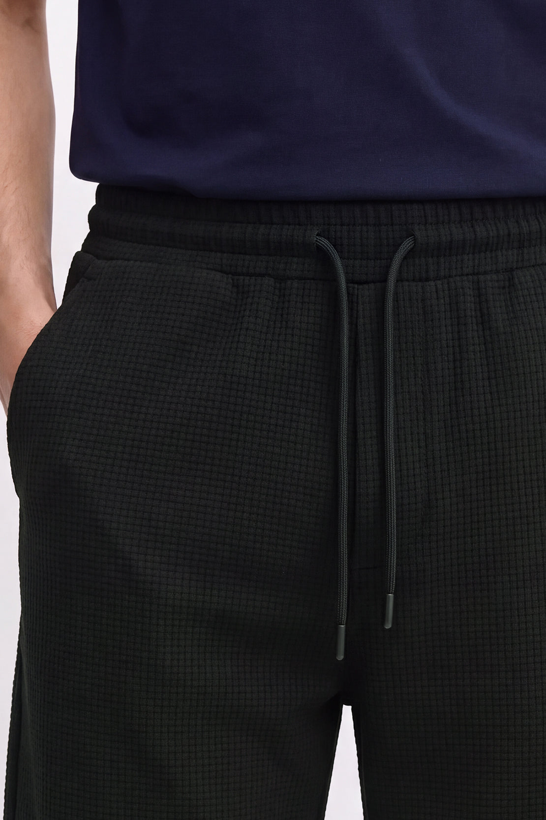 KOKO Structured Knit Shorts – Black