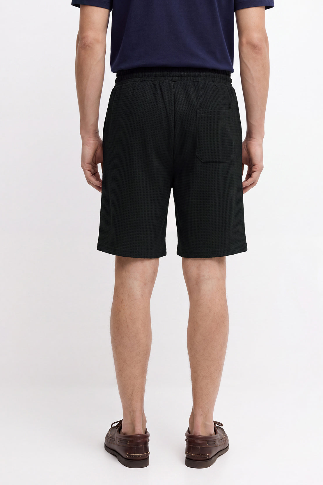KOKO Structured Knit Shorts – Black