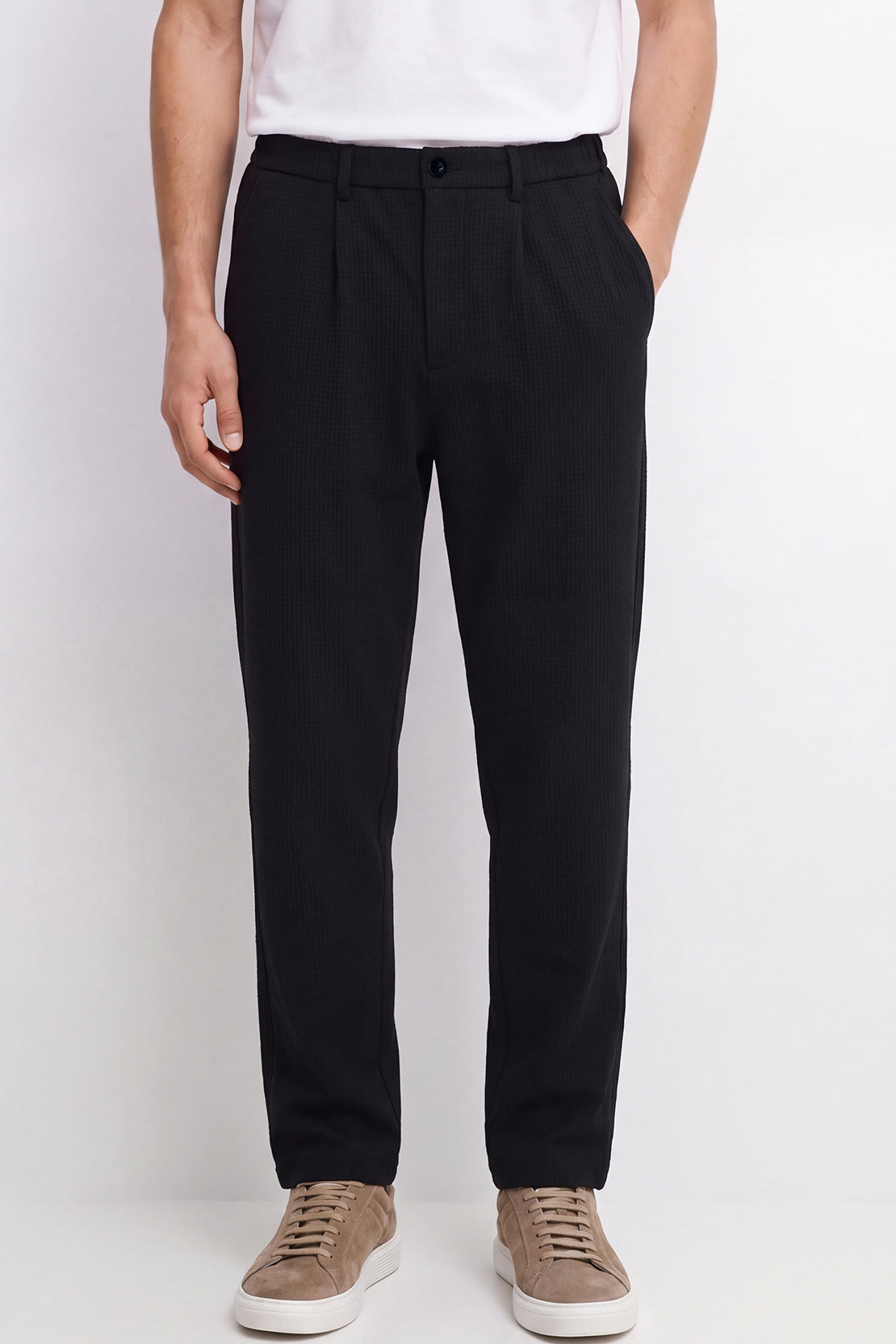 KOKO Structured Knit Straight Fit Pants