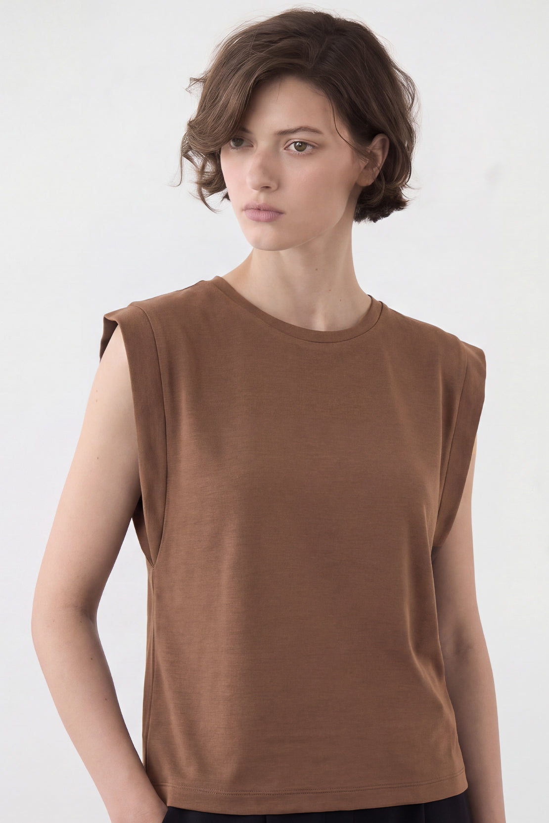 KOKO Scuba Relaxed Top – Coffee