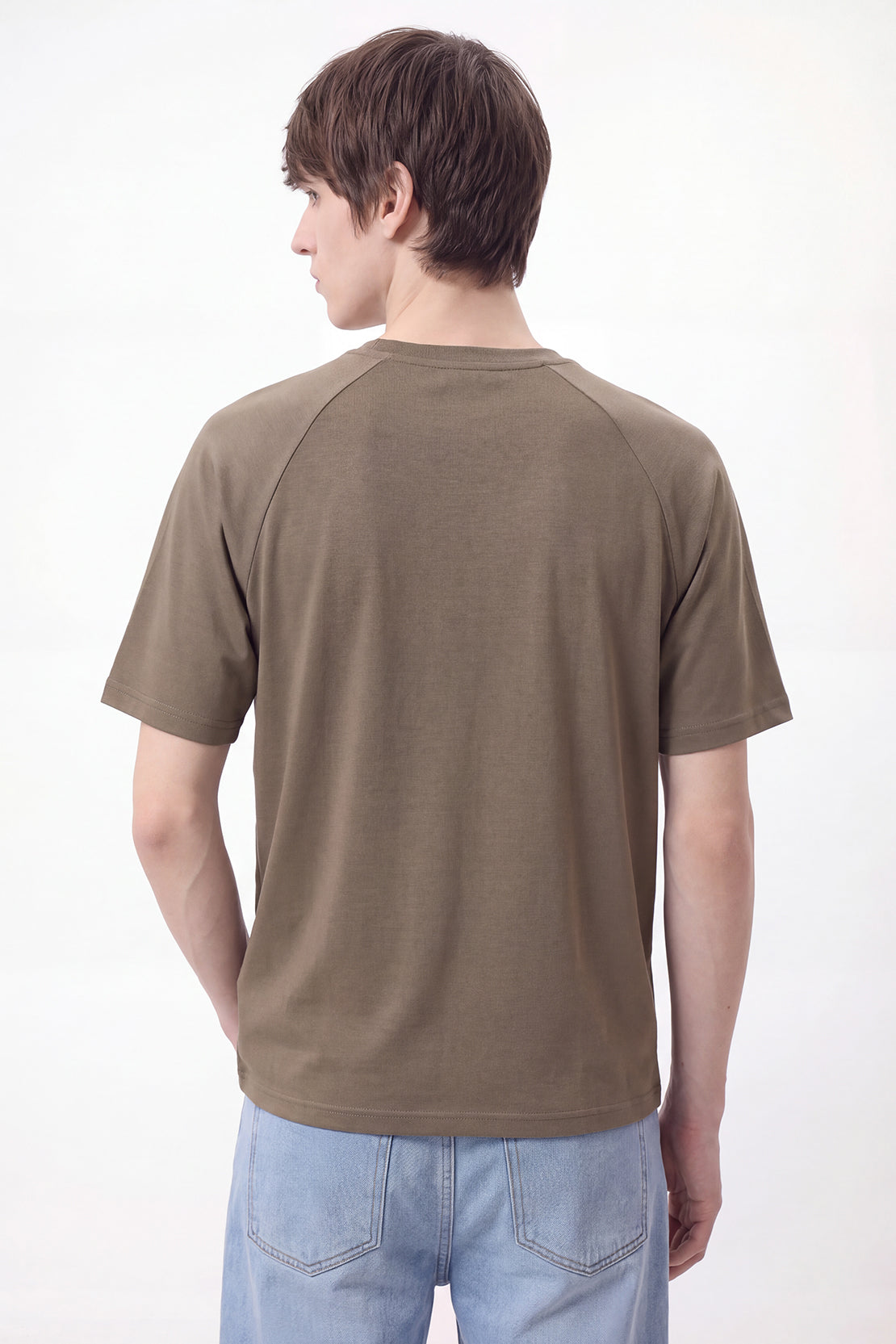 KOKO Modal Blend Crew Neck T-Shirt – Black & Clay