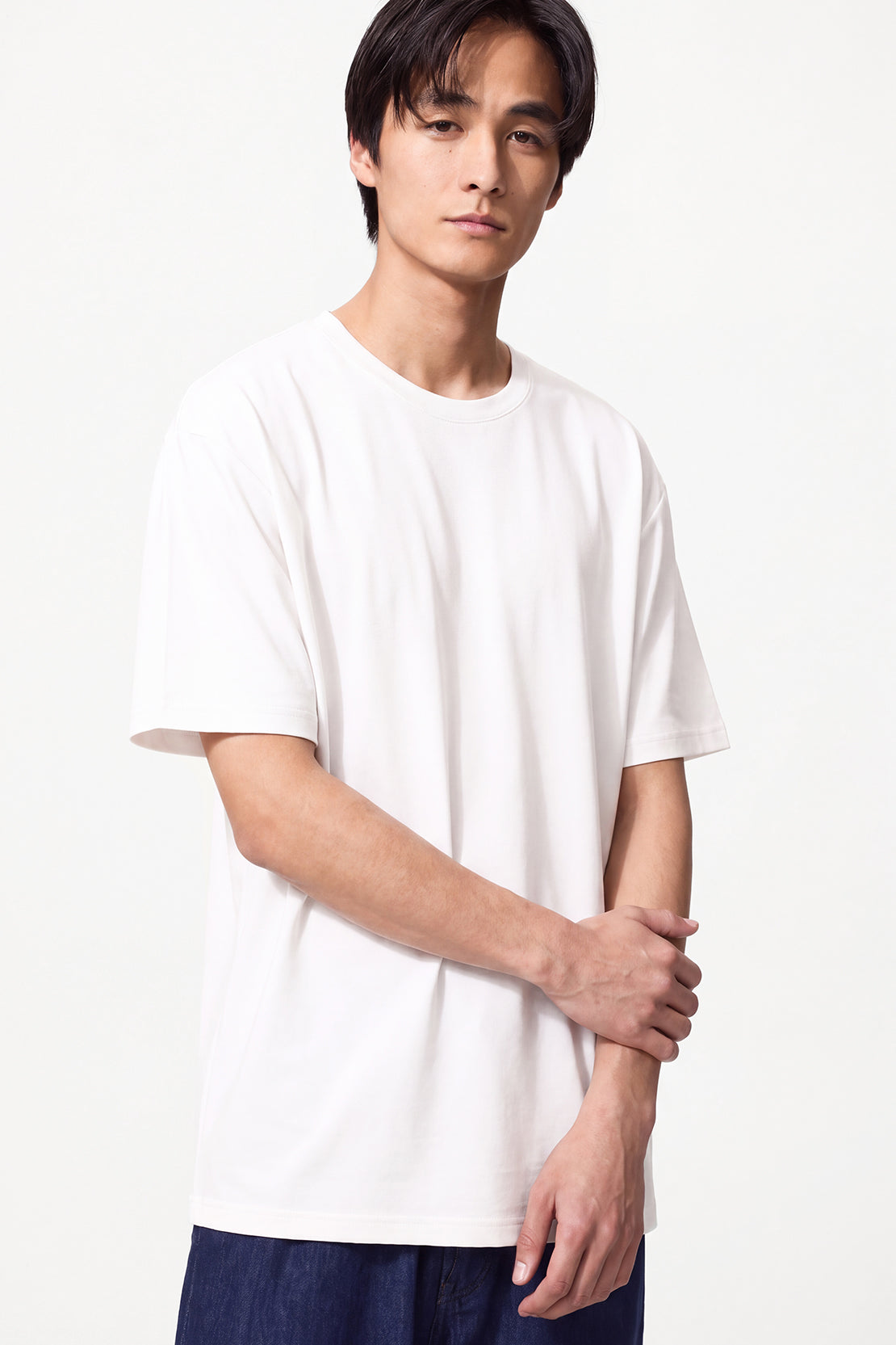 KOKO Modal Blend Drop Shoulder T-Shirt – White