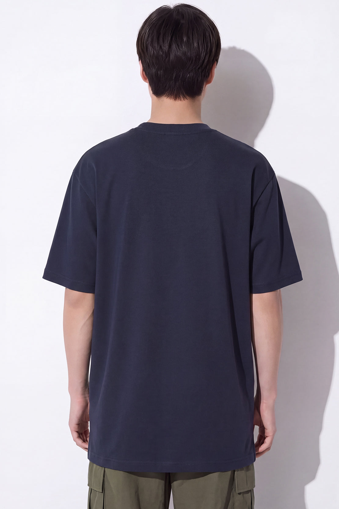 KOKO Modal Blend Drop Shoulder T-Shirt – Navy, Silver & Clay