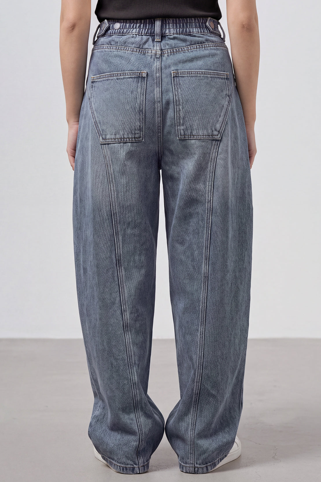 KOKO Korean Wide Barrel Jeans