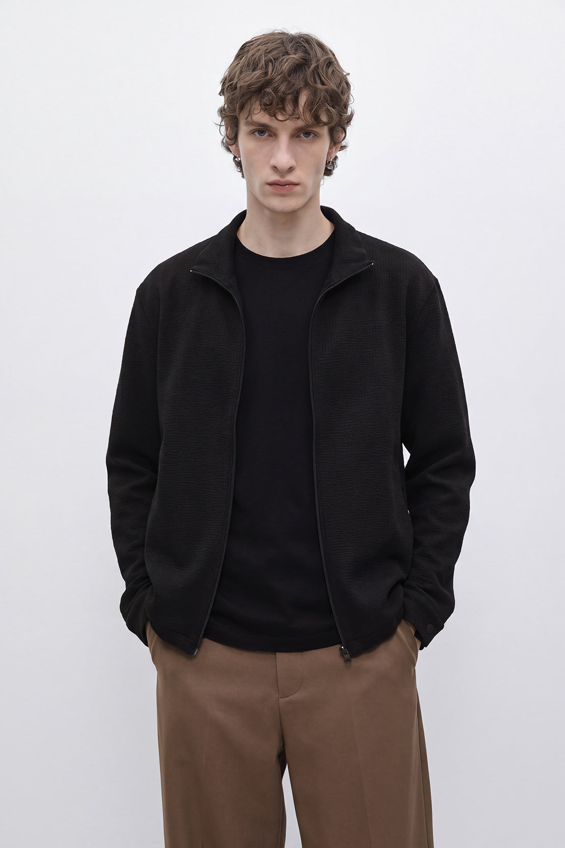 KOKO Waffle Zip-Up Jacket