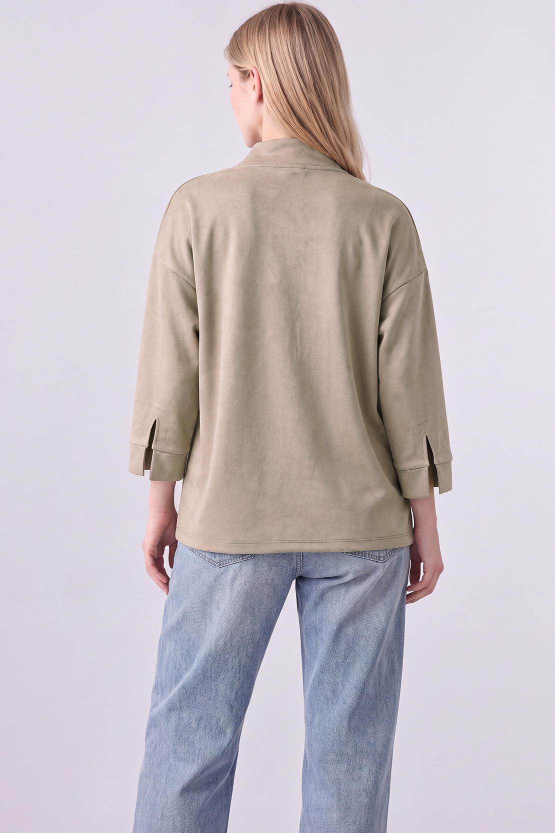 KOKO Suede Open Front Wrap