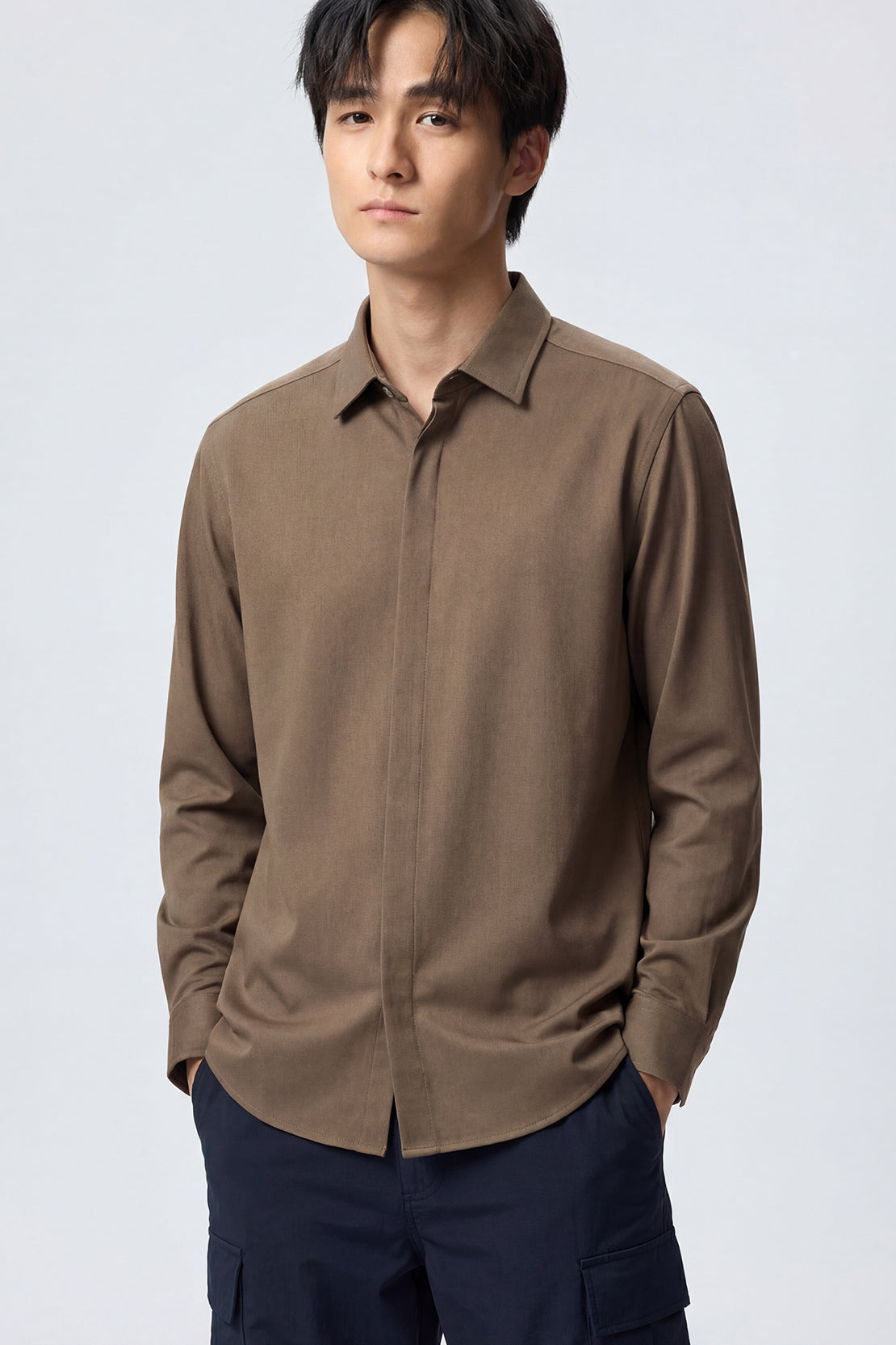 KOKO Pure-Ease Shirt – Blue, Brown, Silver