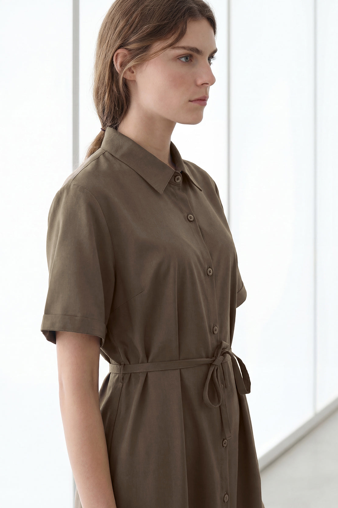 KOKO Pure-Ease Woven Dress - Black &  Brown