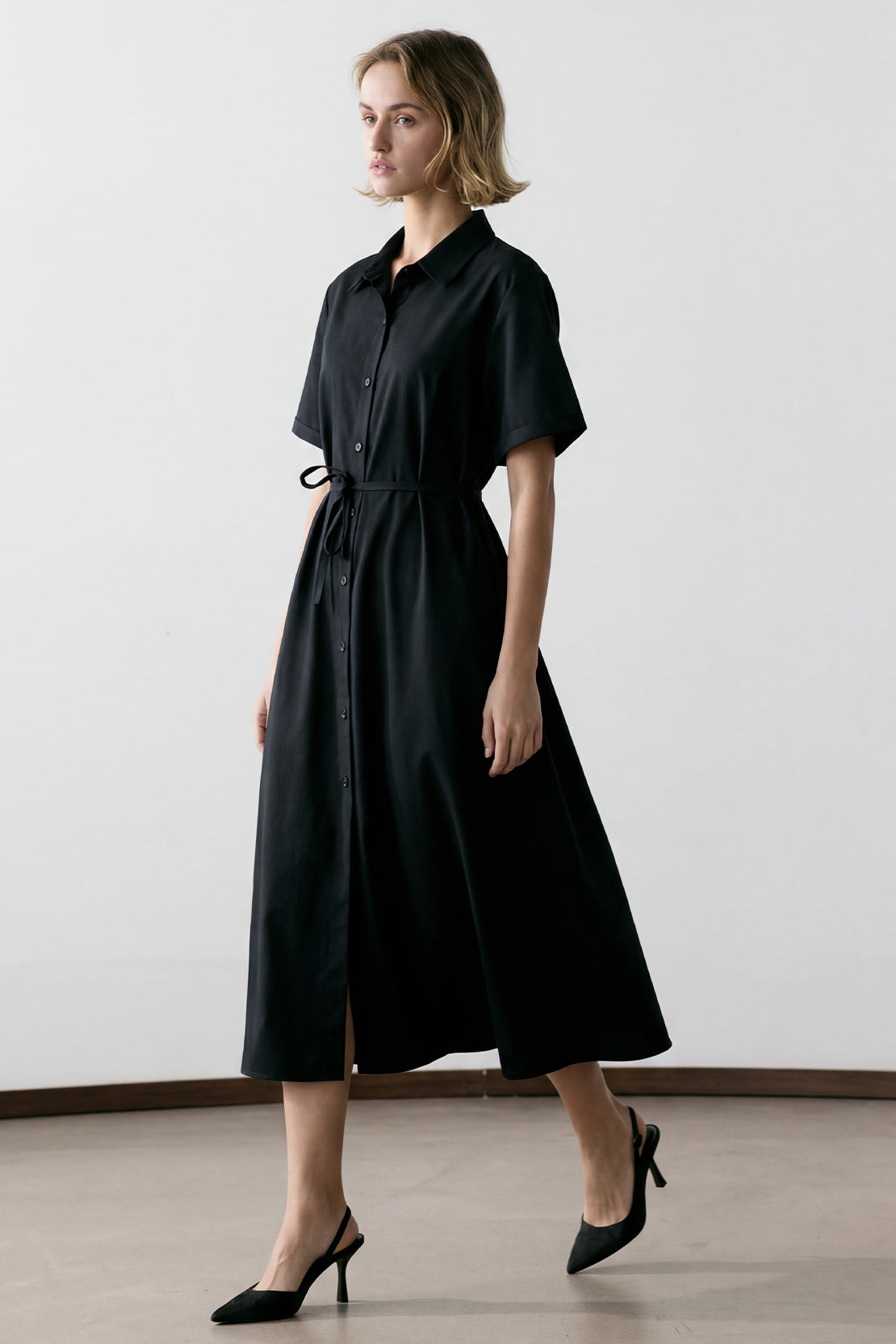 KOKO Pure-Ease Woven Dress - Black &  Brown