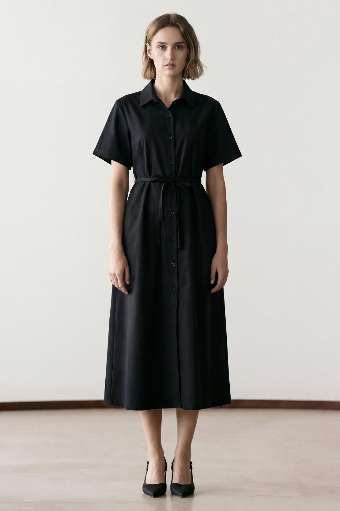KOKO Pure-Ease Woven Dress - Black &  Brown