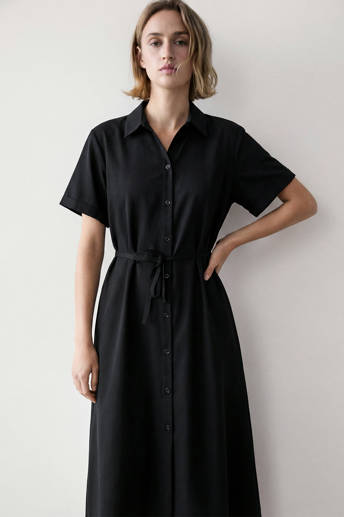 KOKO Pure-Ease Woven Dress - Black &  Brown