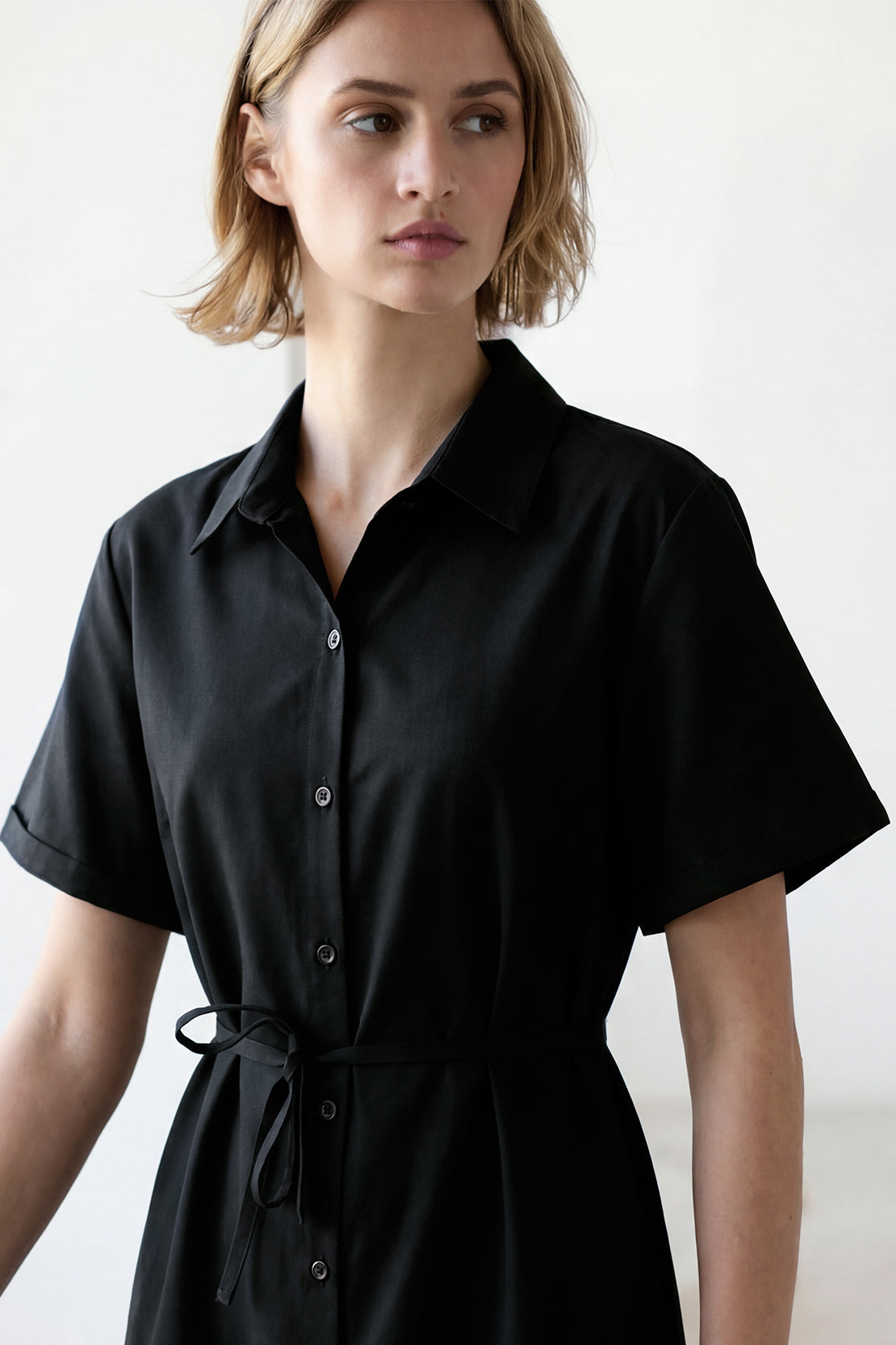 KOKO Pure-Ease Woven Dress - Black &  Brown