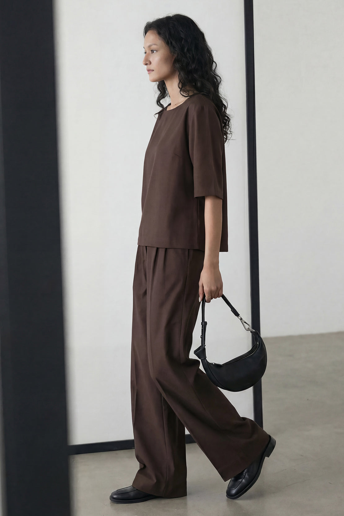 KOKO Pure-Ease Wide-Leg Pants– Black, Sky blue & Brown