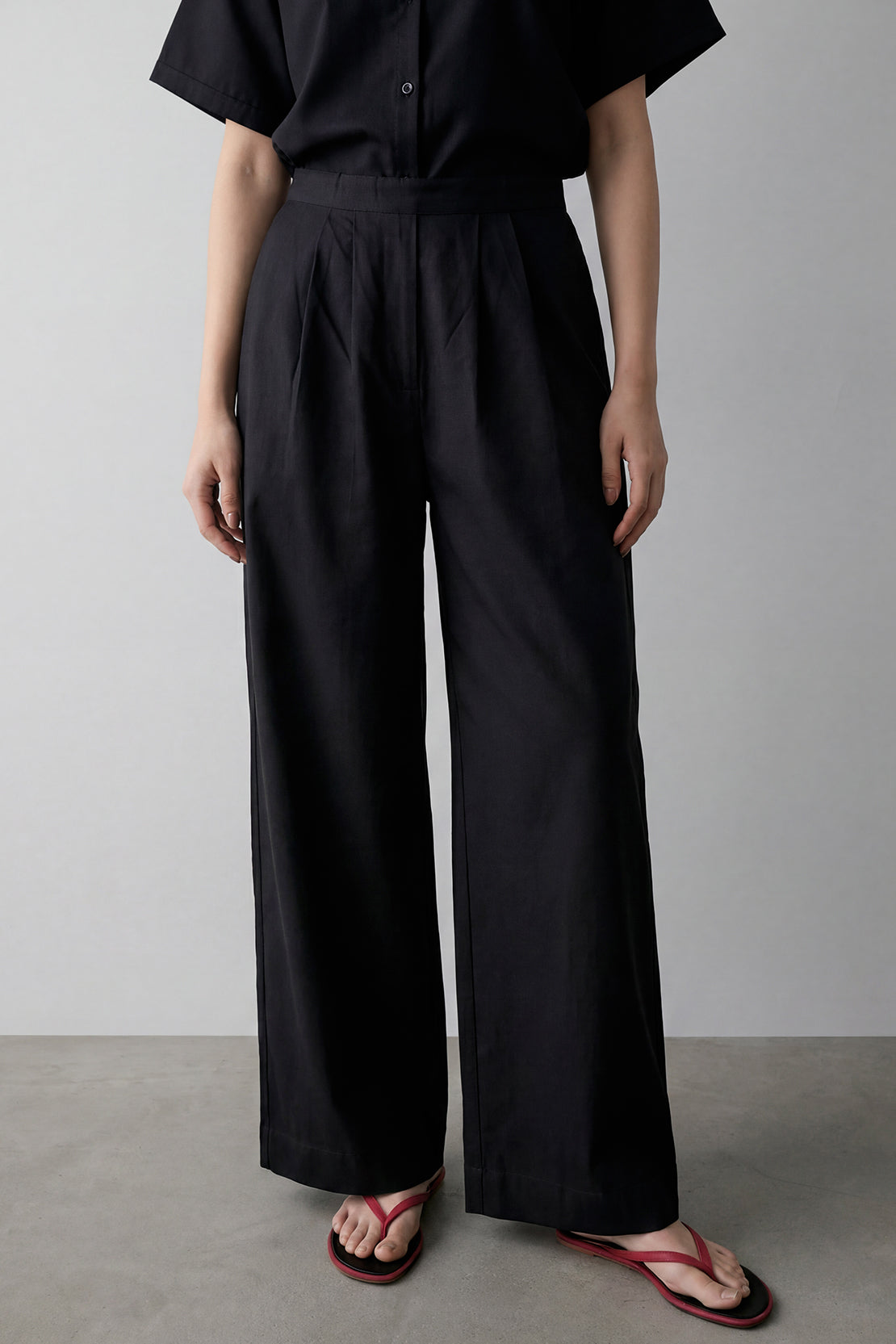 KOKO Pure-Ease Wide-Leg Pants– Black, Sky blue & Brown