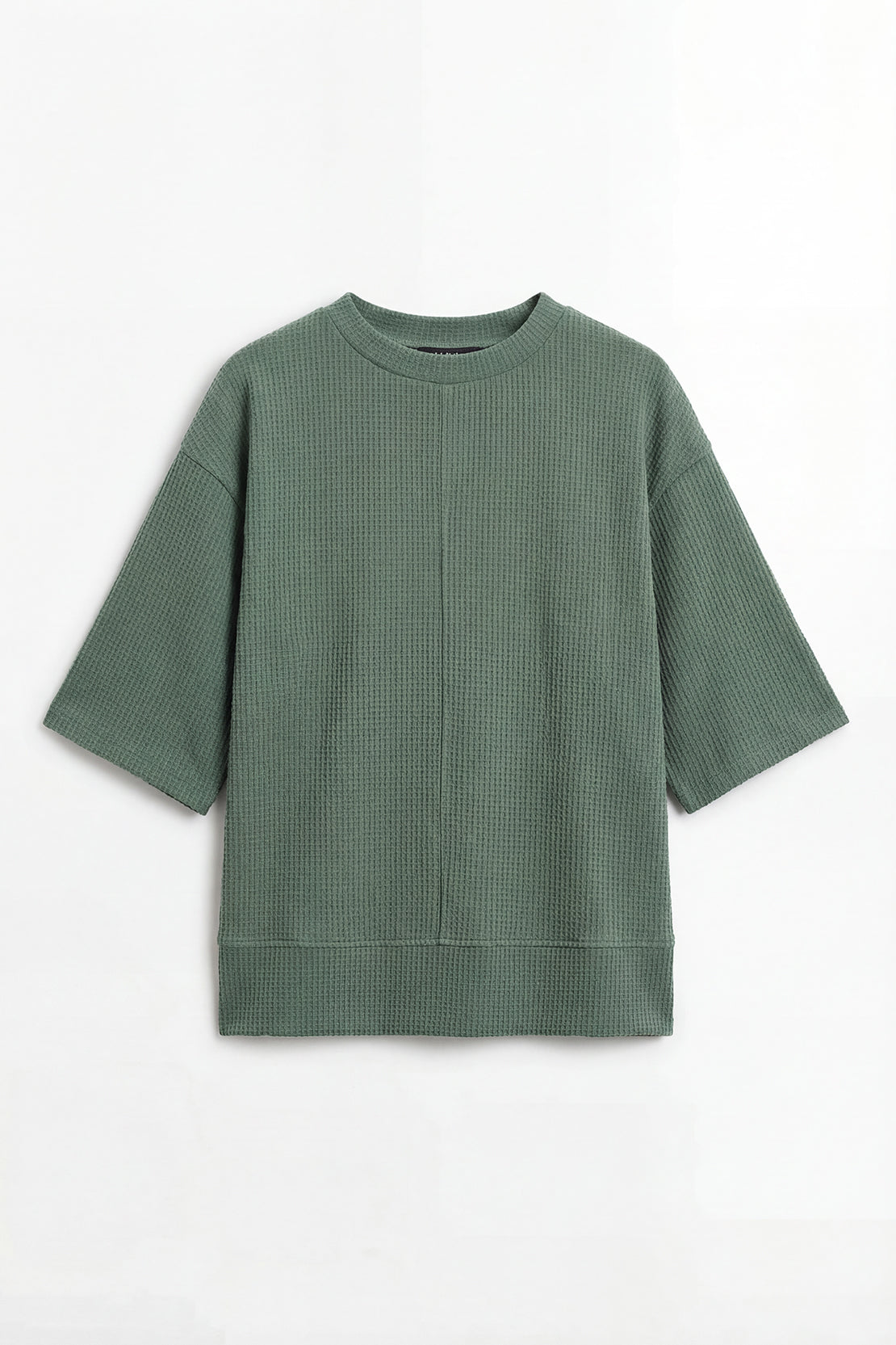 KOKO Structured knit Relaxed Top – Olive, Black & Maroon