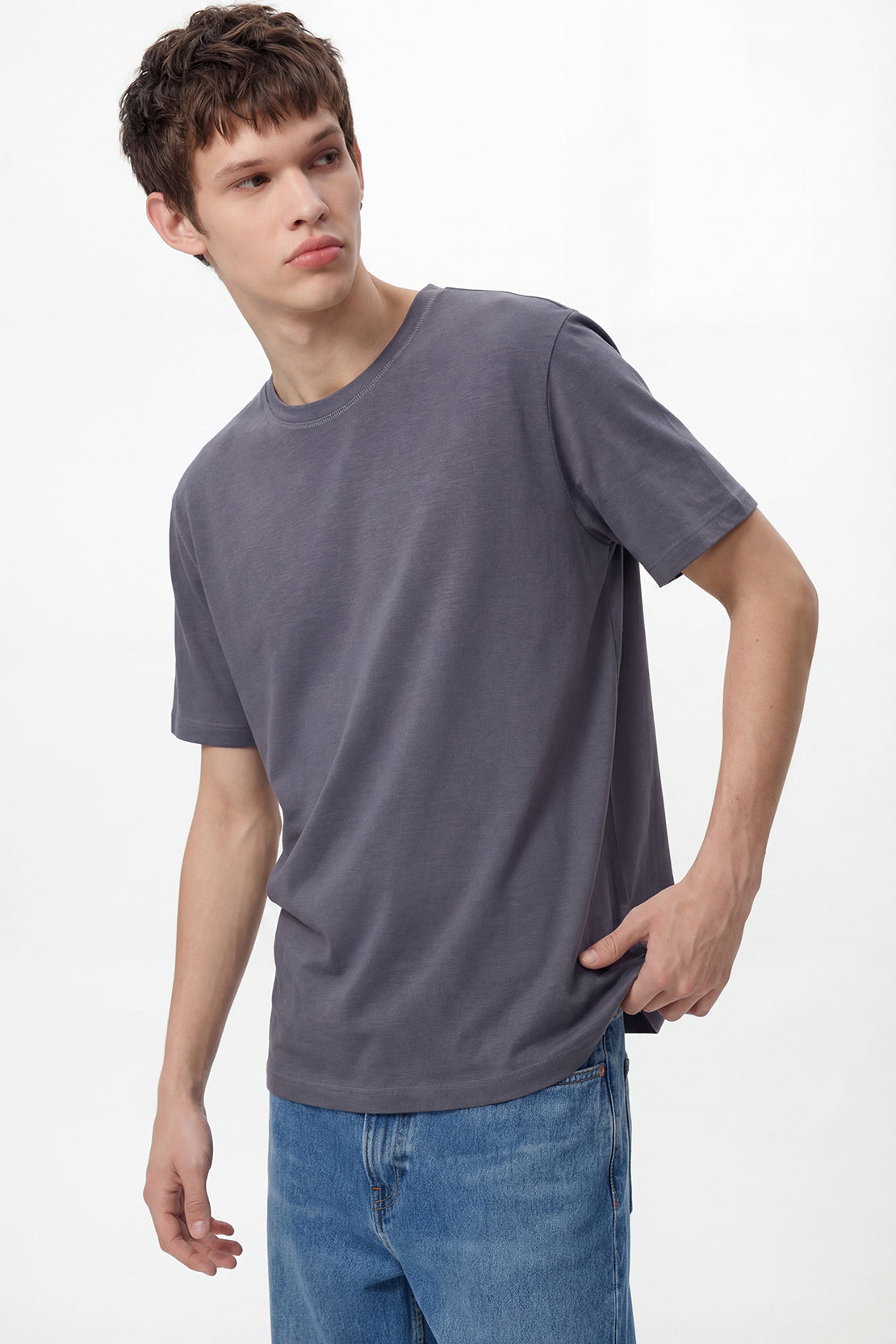 KOKO Modal Roma Crew Neck t-shirt – Grey & Navy