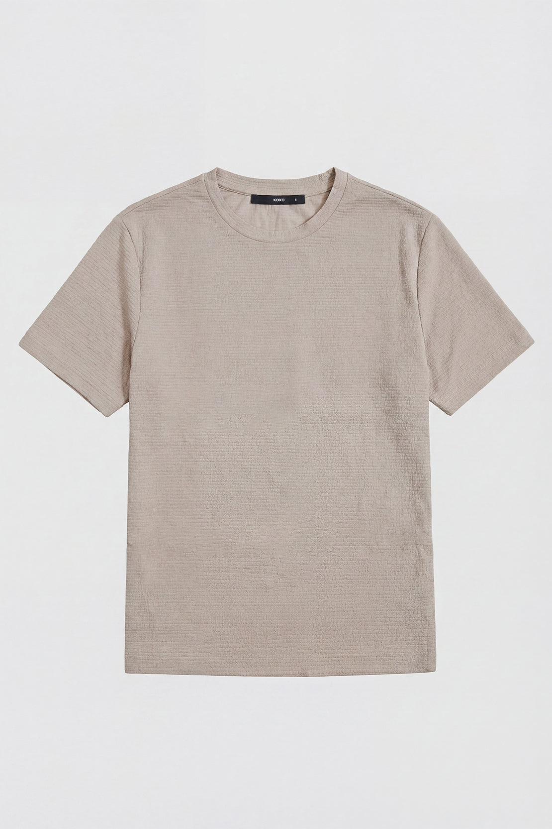 KOKO Textured Knitted T-Shirt – Olive, Navy & Coffee