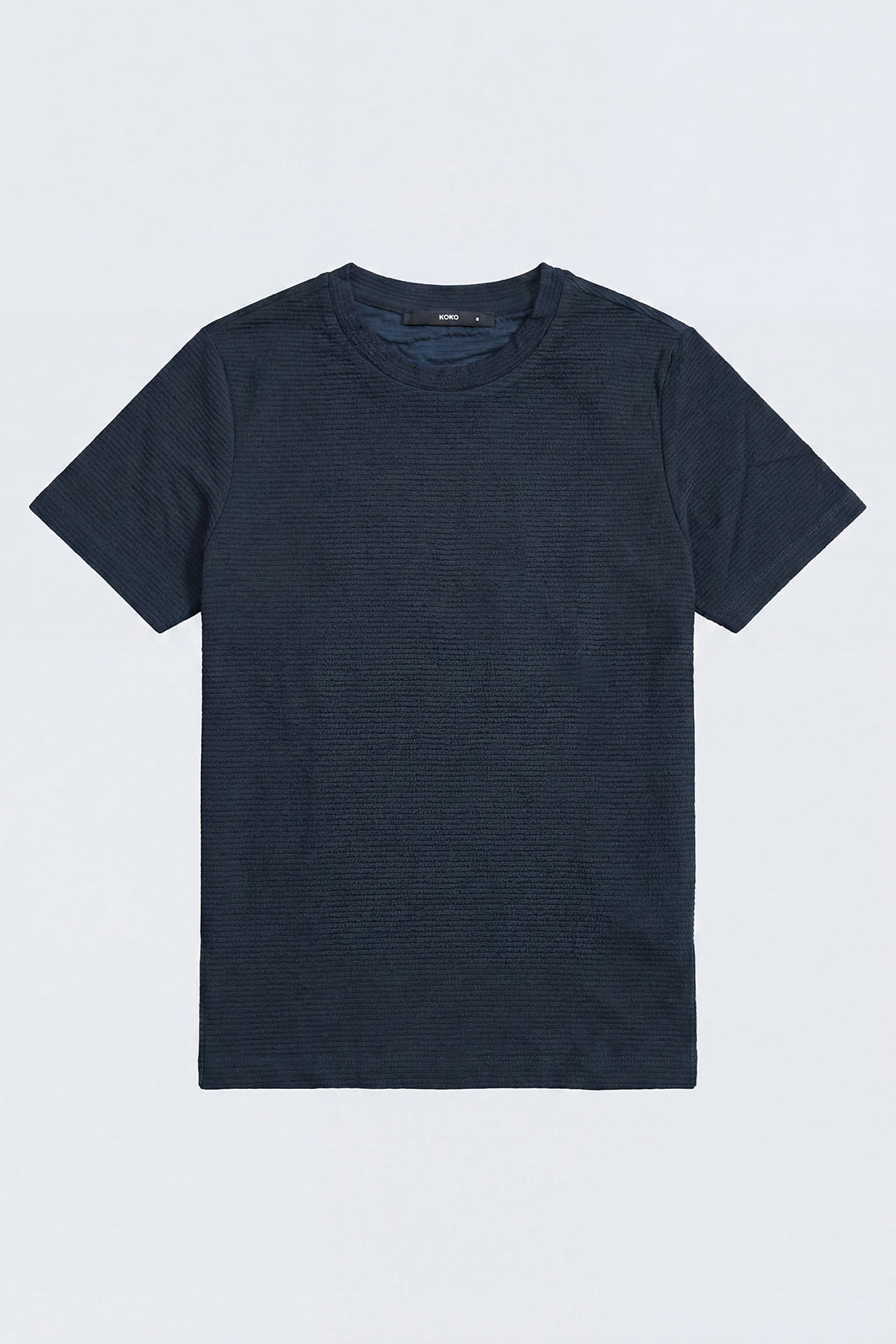 KOKO Textured Knitted T-Shirt – Olive, Navy & Coffee