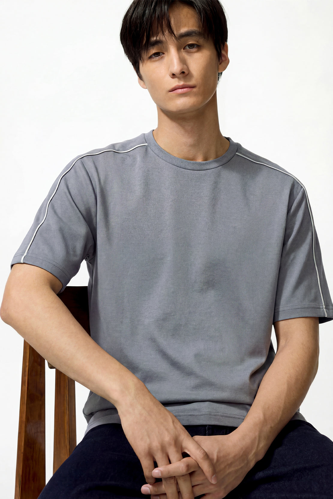KOKO Modal Oversized T-Shirt – Black, Grey, Silver & Clay