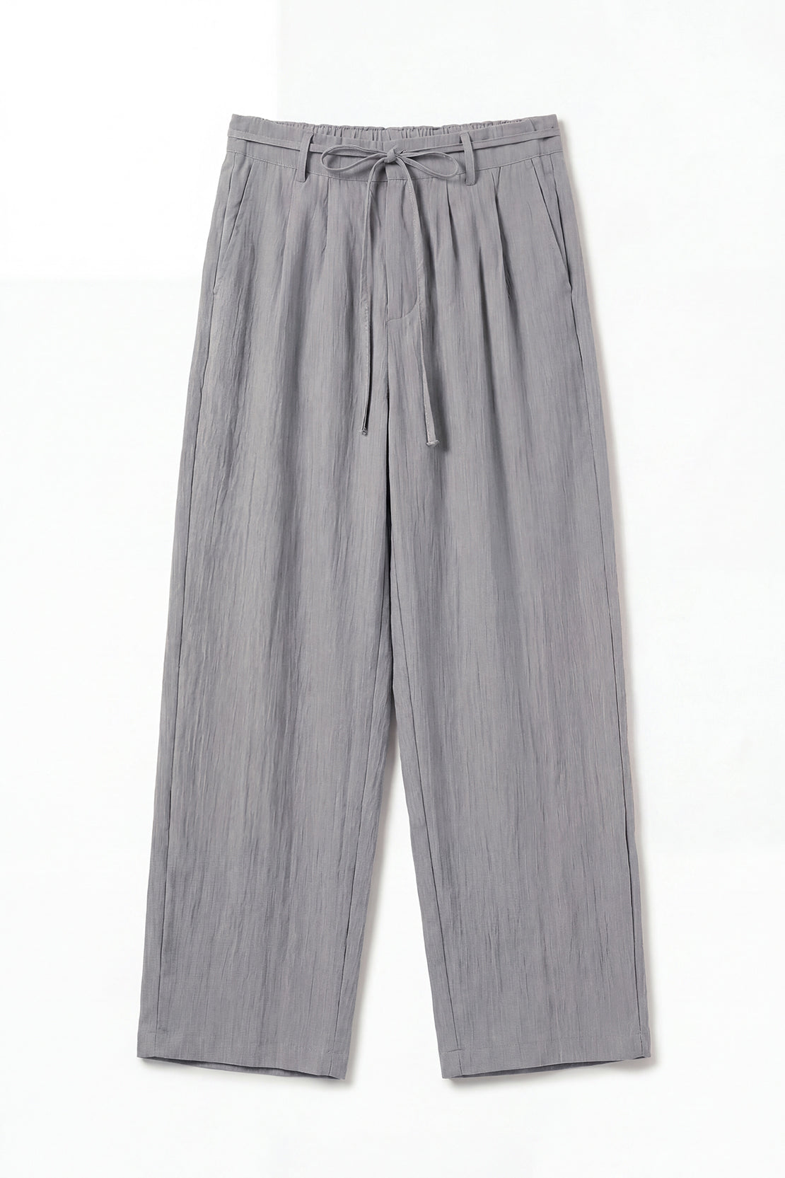 KOKO Light Weave Relaxed Drawstring Pants – Light Grey