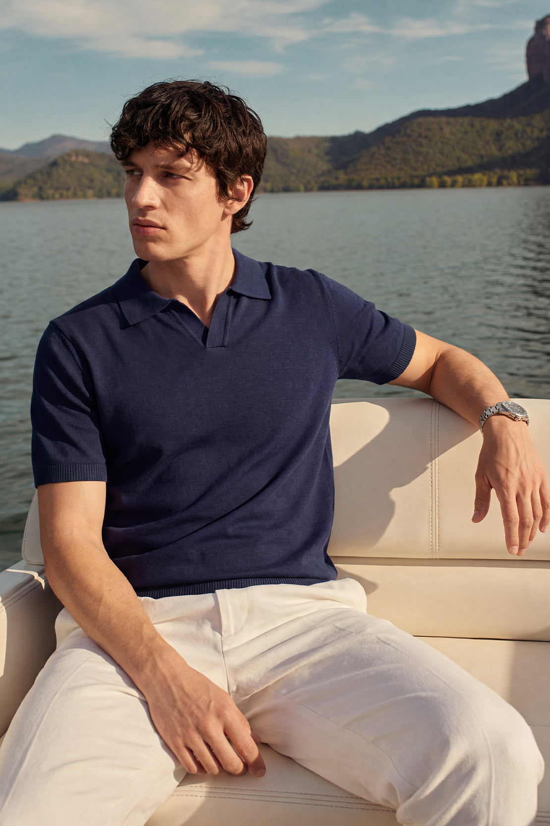 KOKO Core Knit Polo – Navy