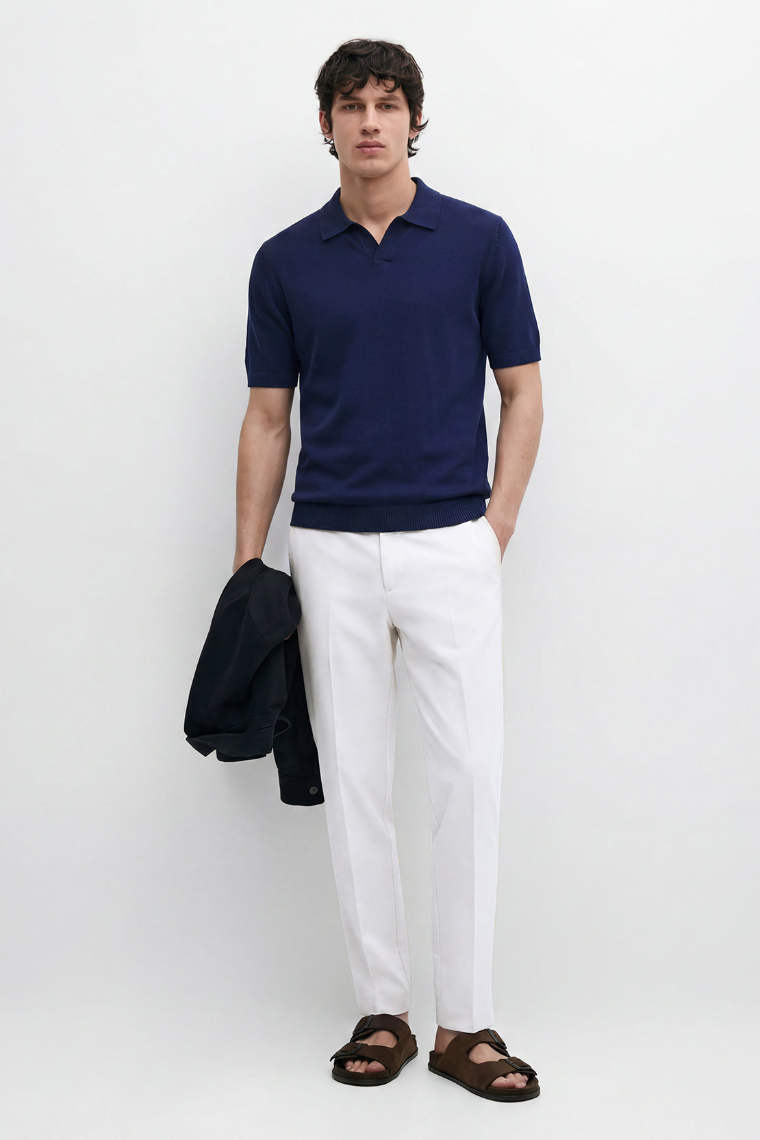 KOKO Core Knit Polo – Navy