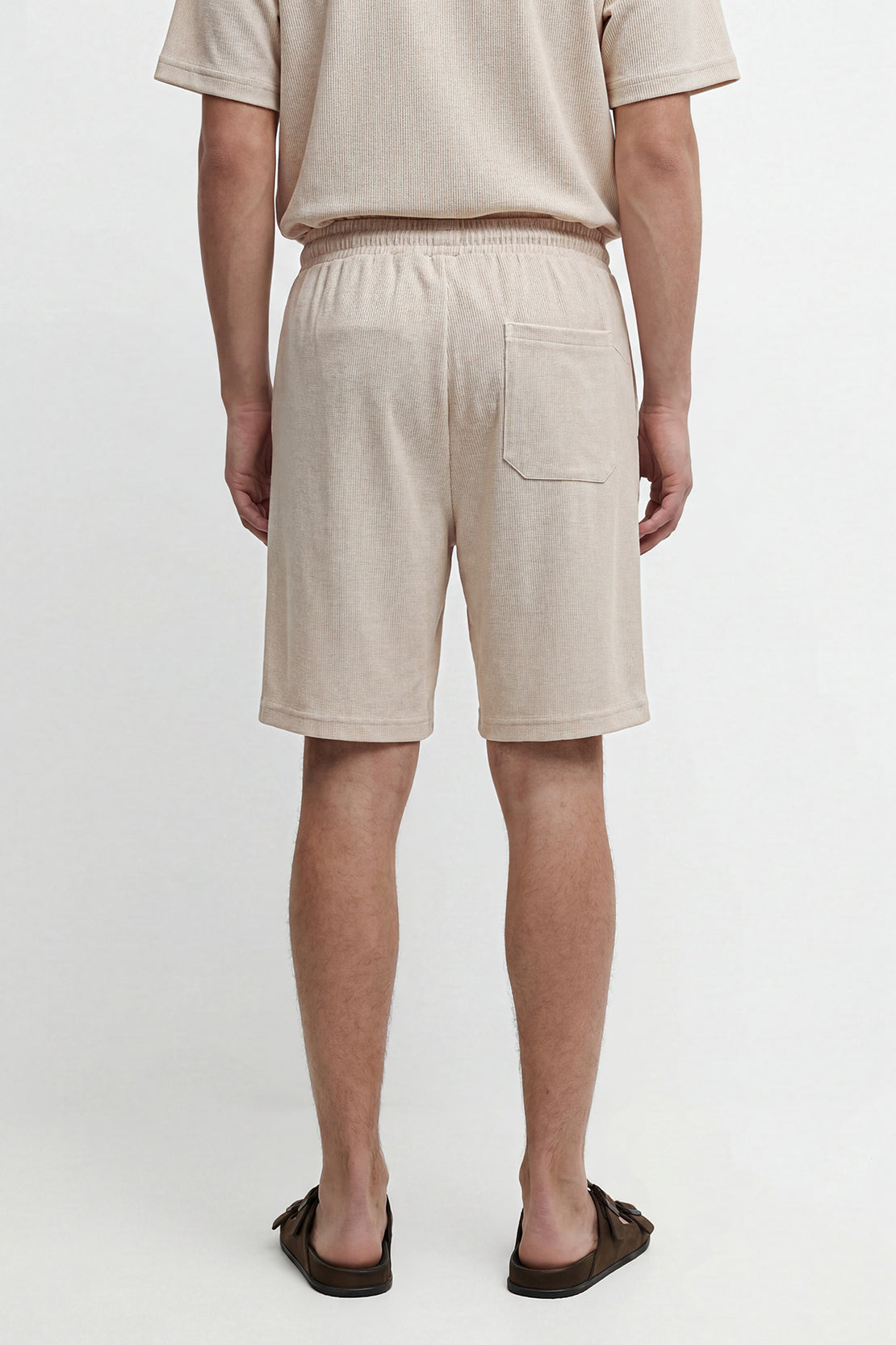 KOKO Bubble Knit Shorts – Beige
