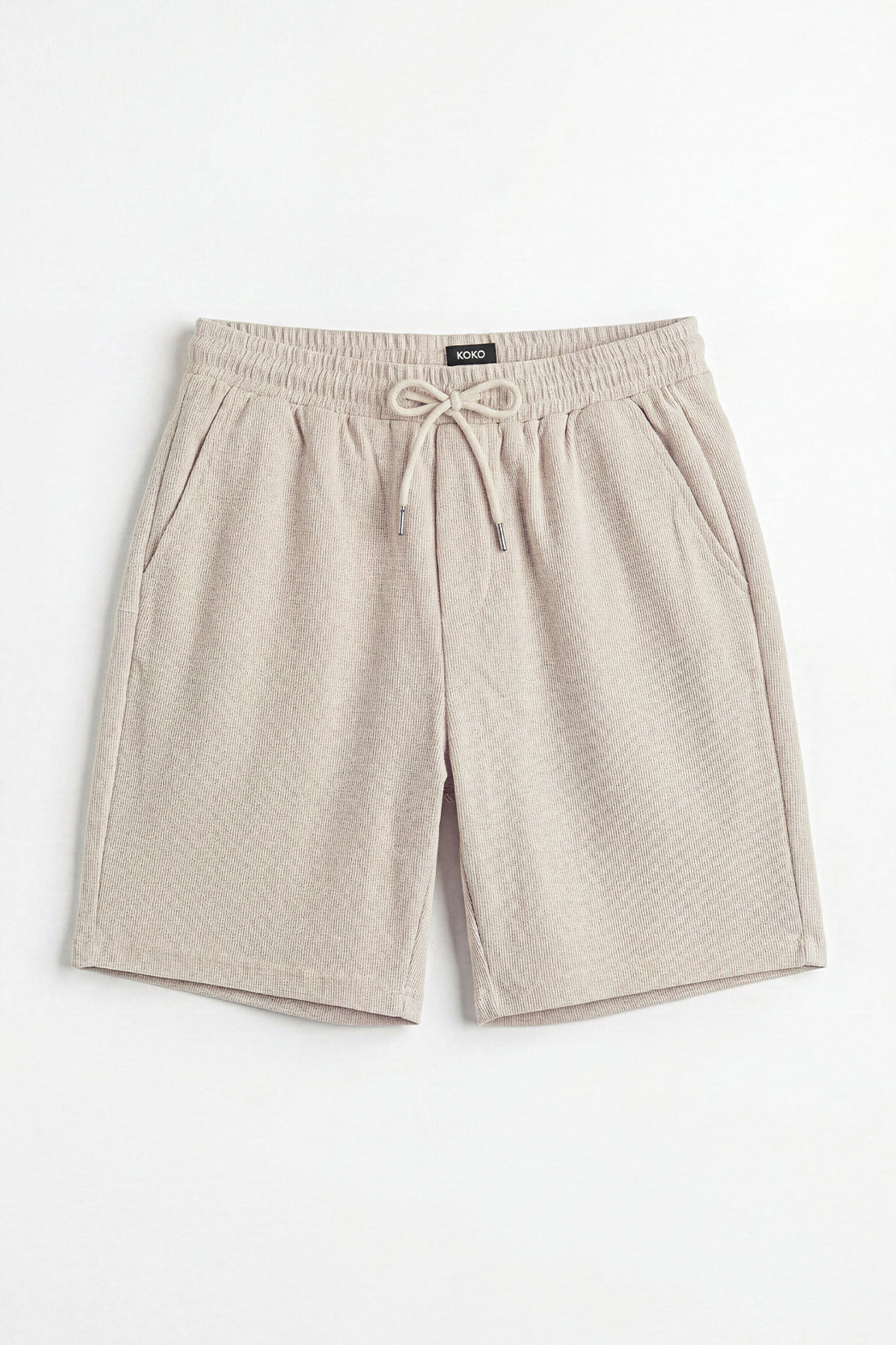 KOKO Bubble Knit Shorts – Beige