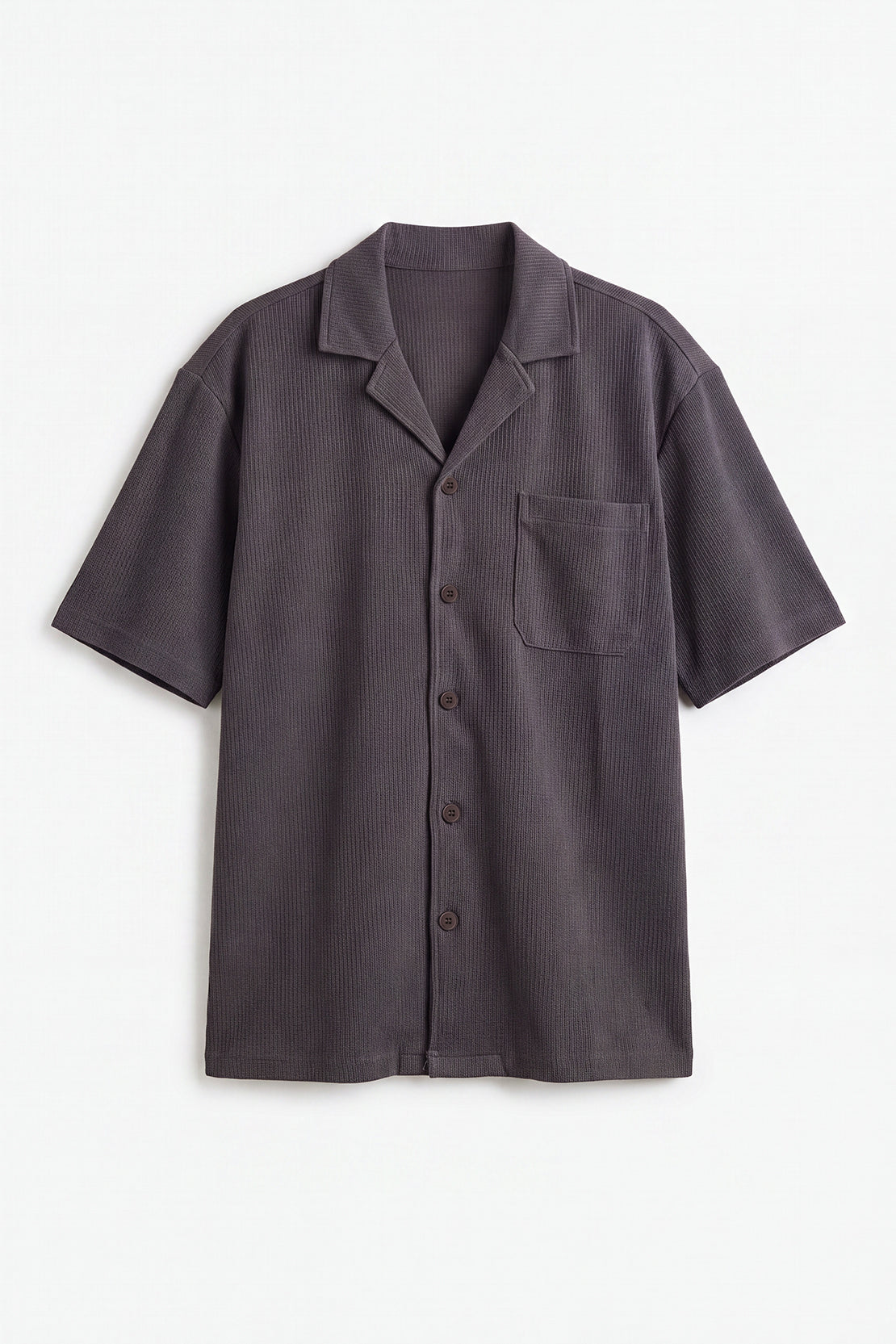 KOKO Bubble Knit Shirt – Dark Grey
