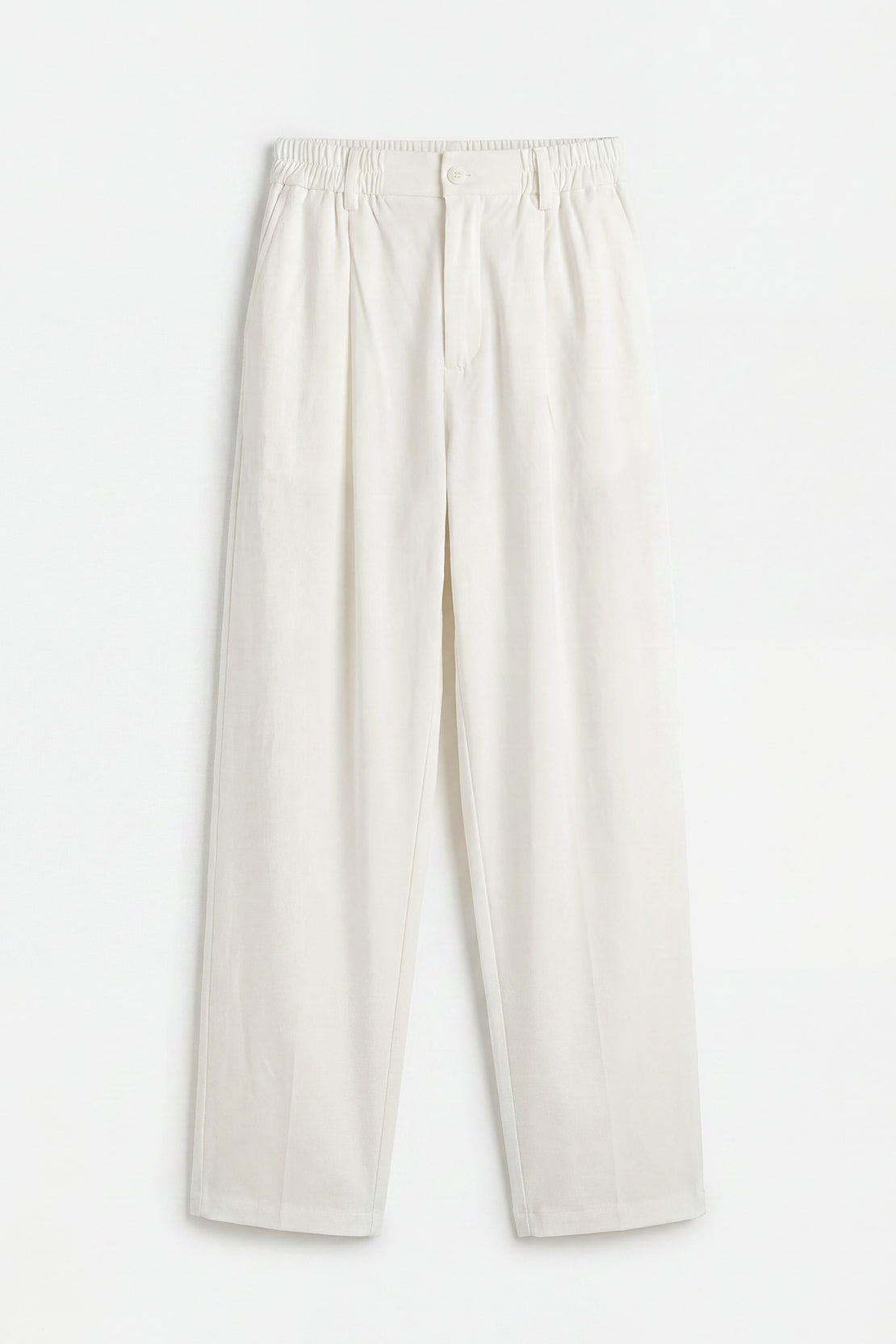 KOKO Light Knit Straight Fit Pants – Off White