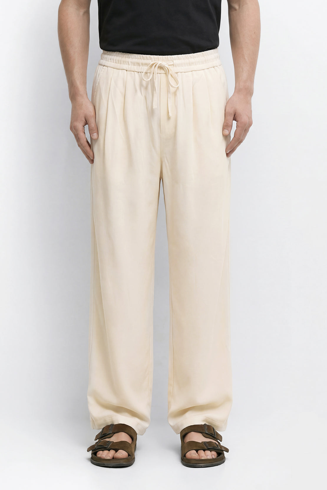 KOKO Soft Knit Relaxed Pants – Off-White