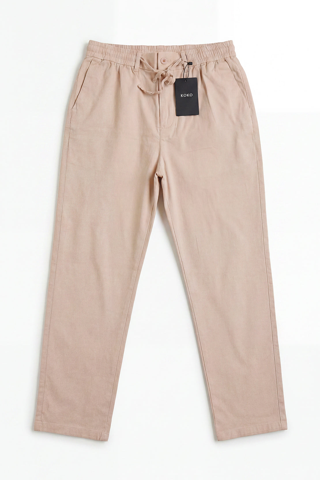 KOKO Linen Relaxed Pants – Beige