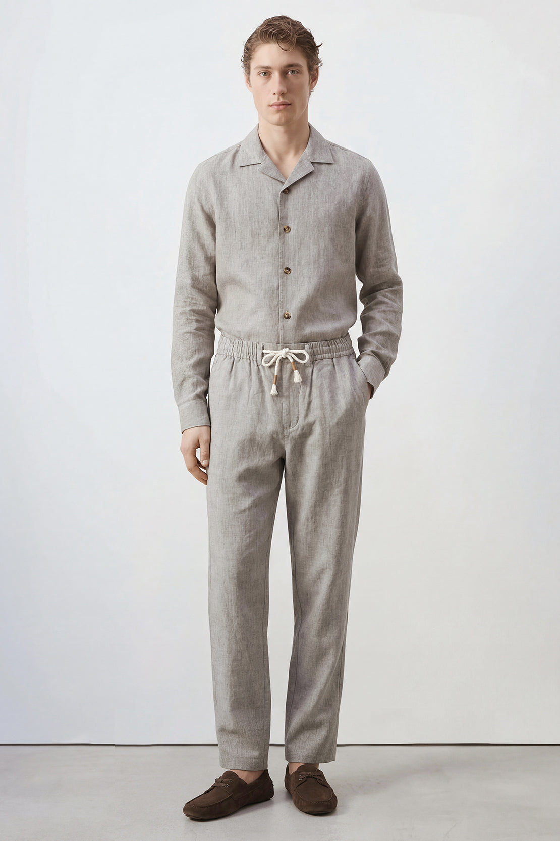 KOKO Linen Shirt – Grey