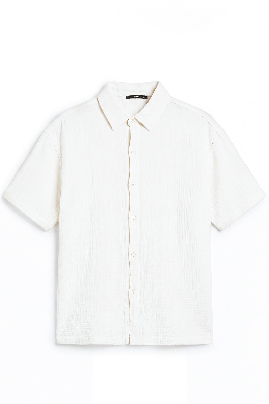 KOKO Air Muslin Button-Down Shirt – White