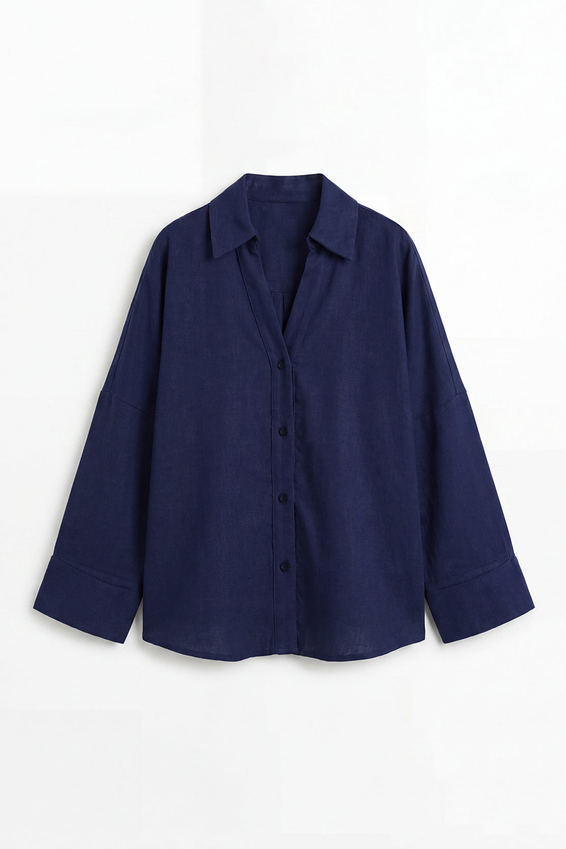 KOKO Cloud Linen Relaxed Shirt – Royal blue