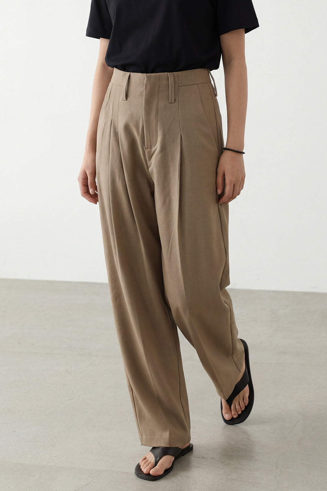 KOKO Modern Weave Straight-Fit Pants – Clay