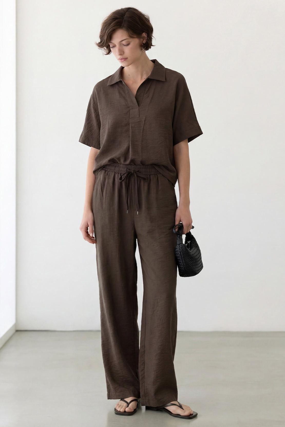 KOKO Cloud Muslin Relaxed Pants – Brown
