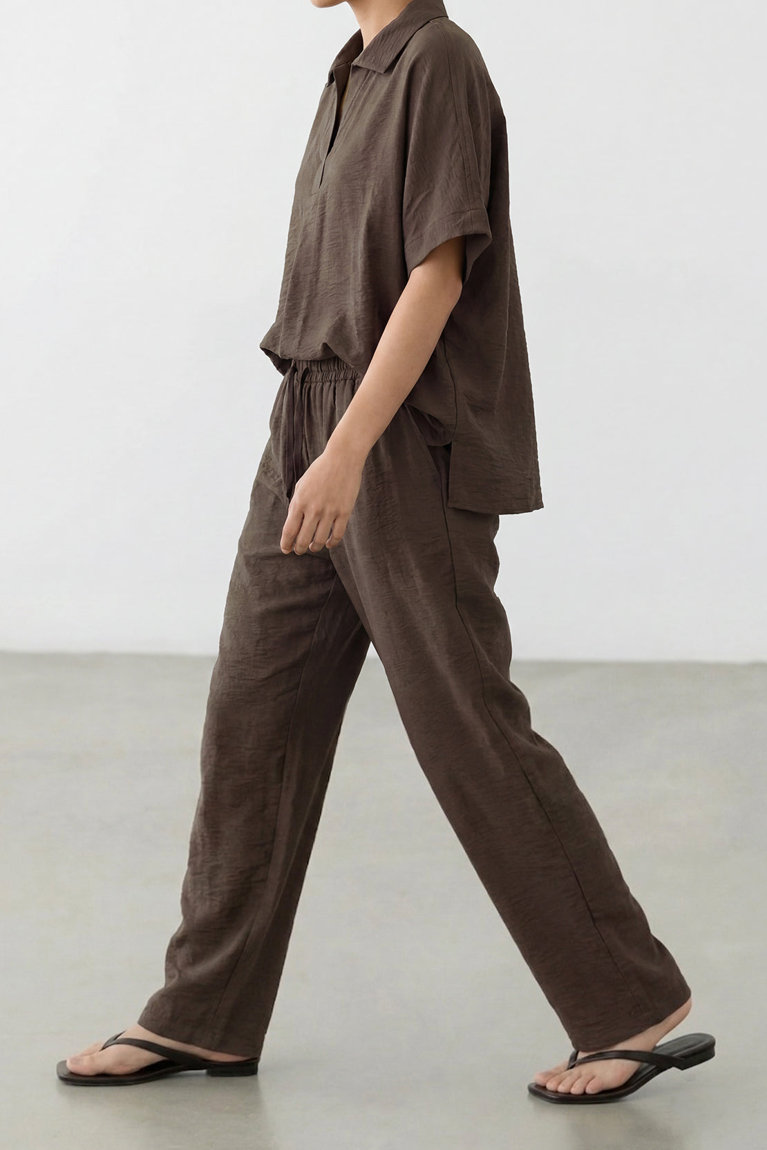 KOKO Cloud Muslin Relaxed Pants – Brown