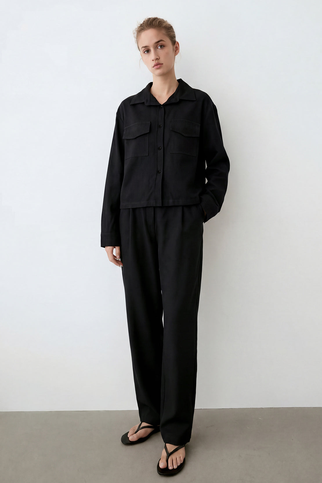 KOKO Modern Weave Utility Shirt – Black