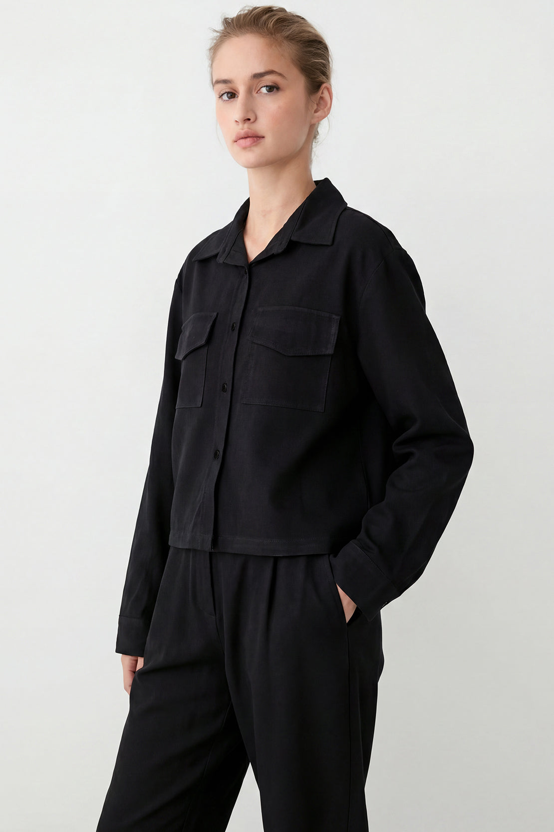 KOKO Modern Weave Utility Shirt – Black
