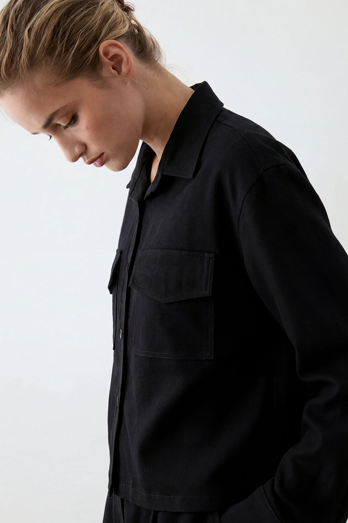KOKO Modern Weave Utility Shirt – Black