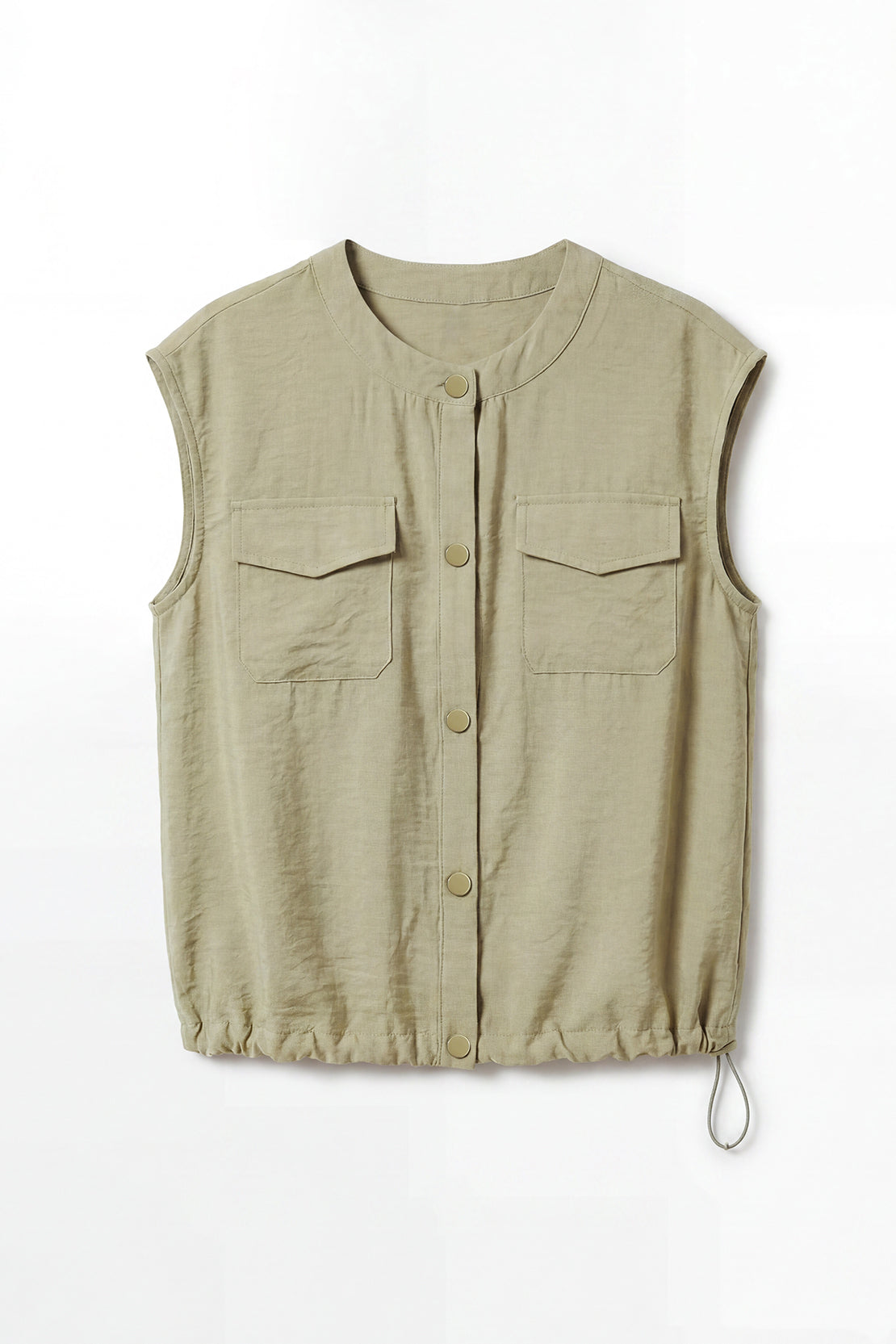 KOKO Mono Cloud Button Front Top – Green