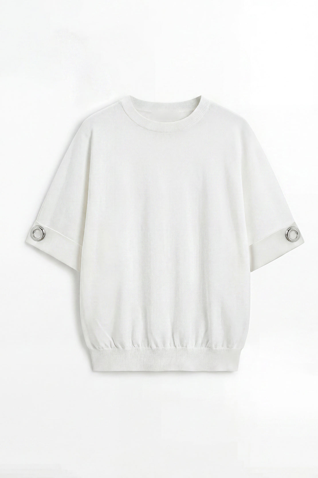 KOKO Neo Mesh Relaxed Statement Top – Off-White