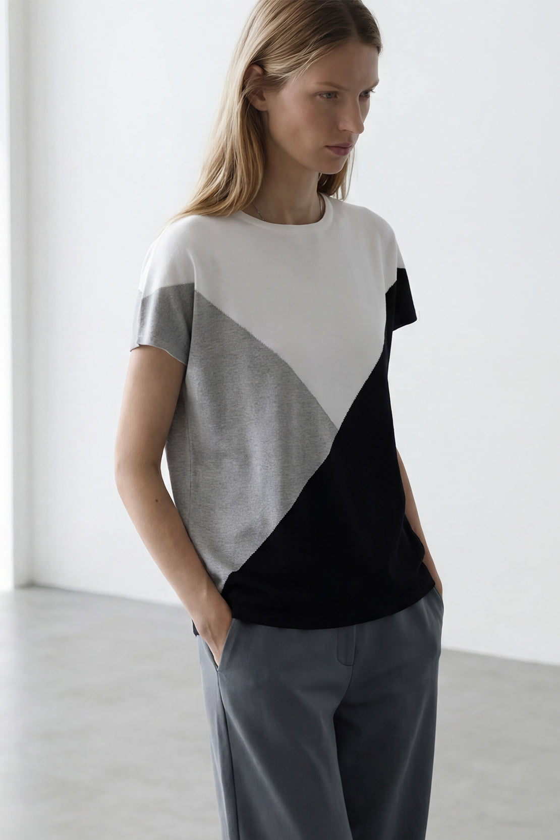 KOKO Drift Mesh Crew Neck Top – Black