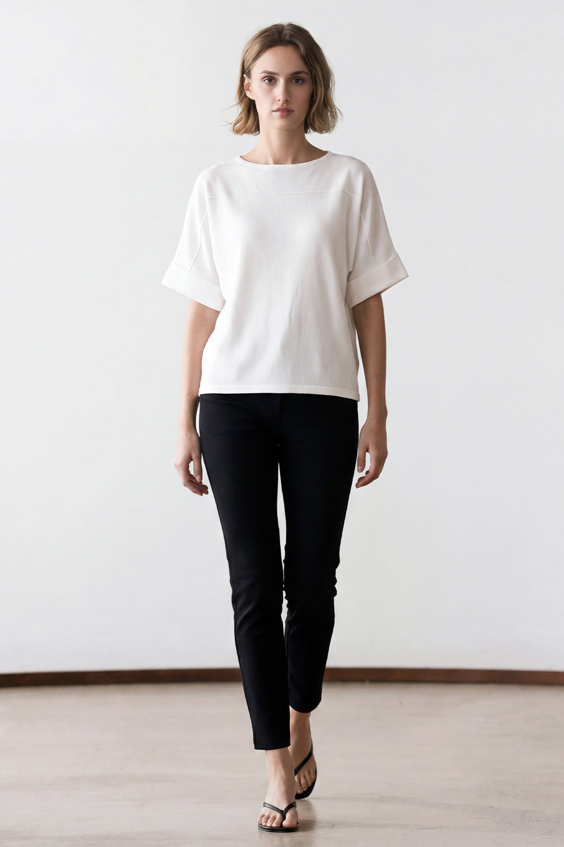 KOKO Neo Mesh Relaxed Fit Top – White