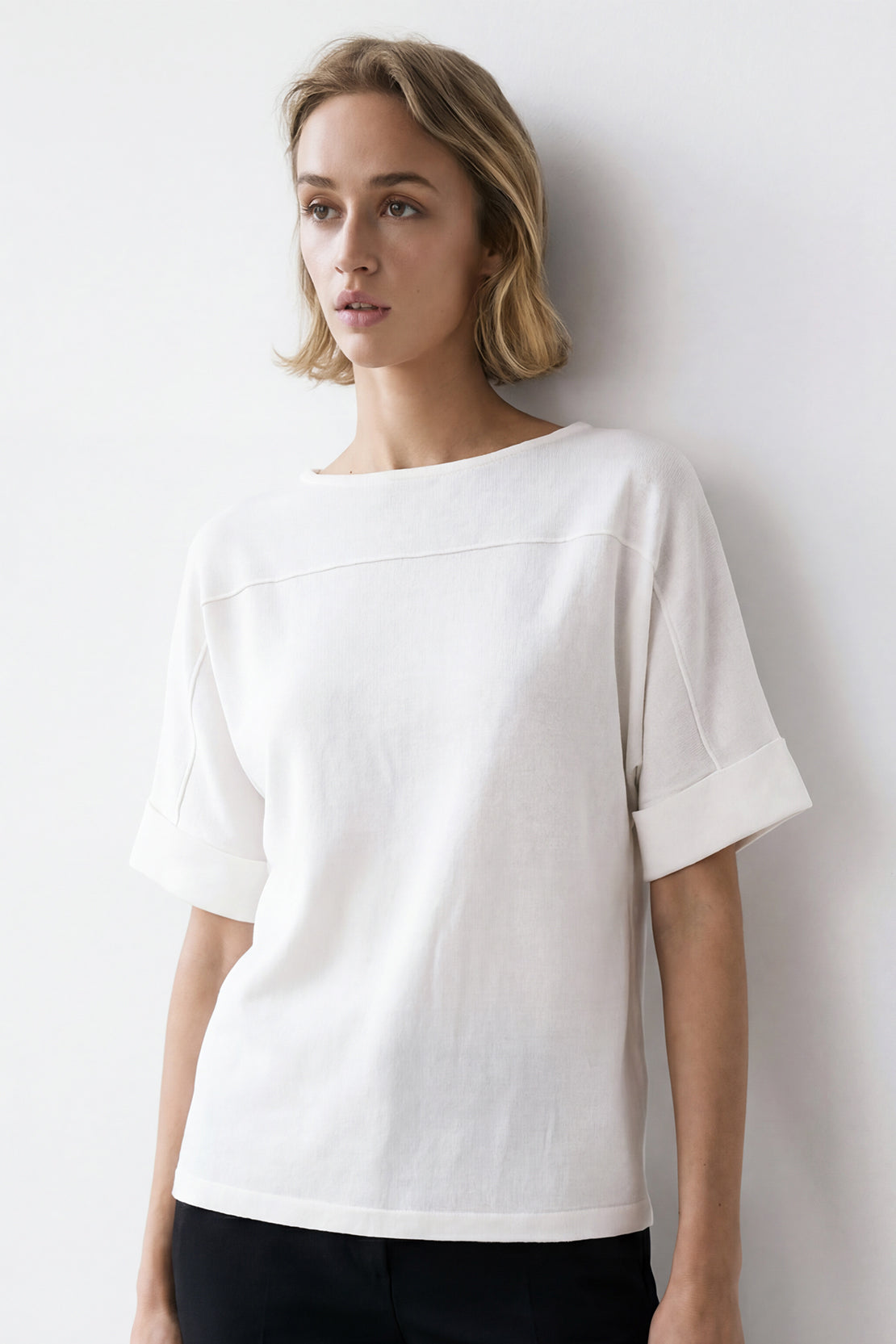 KOKO Neo Mesh Relaxed Fit Top – White